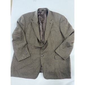 Pronto Uomo Brown Sport Coat Blazer Jacket Silk Wool